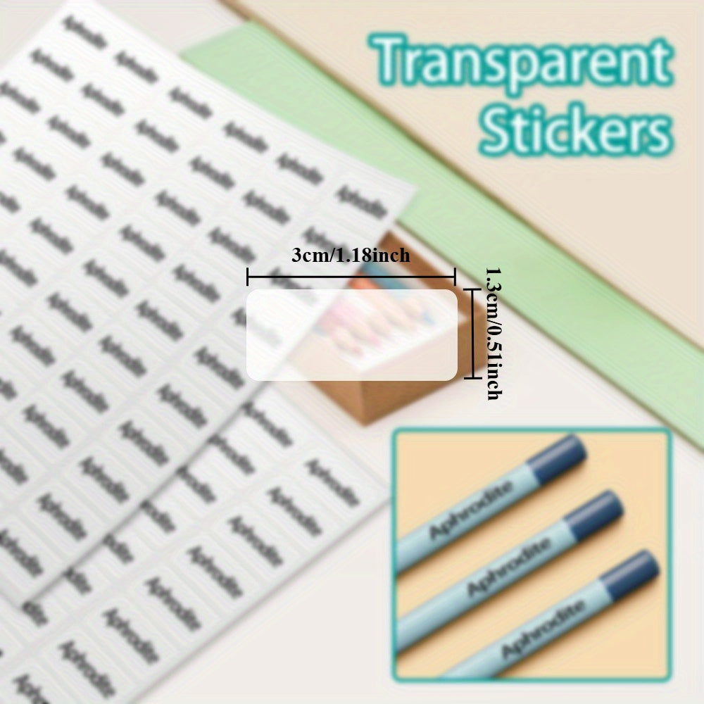 customized name sticker solid color label stationery books