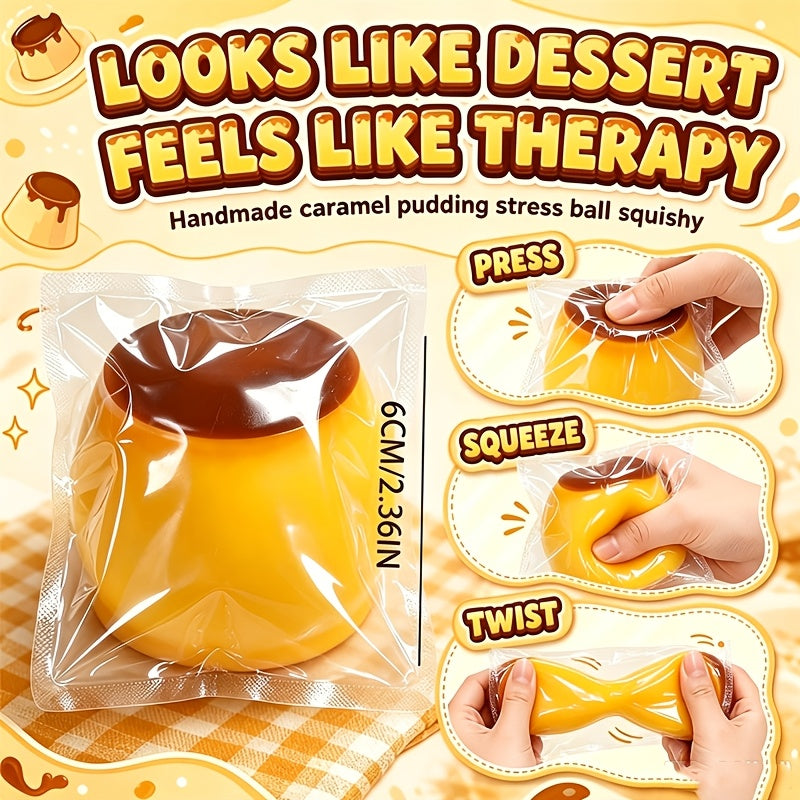 1pc caramel pudding extrusion ball slow   without rebound