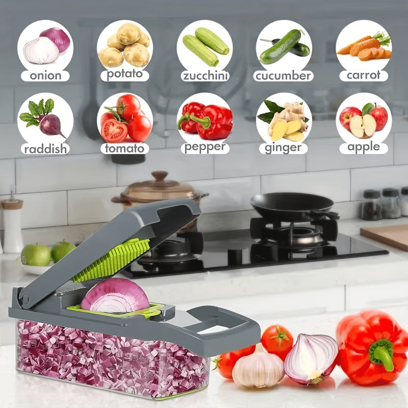 16 in 1 vegetable chopper professional onion chopper