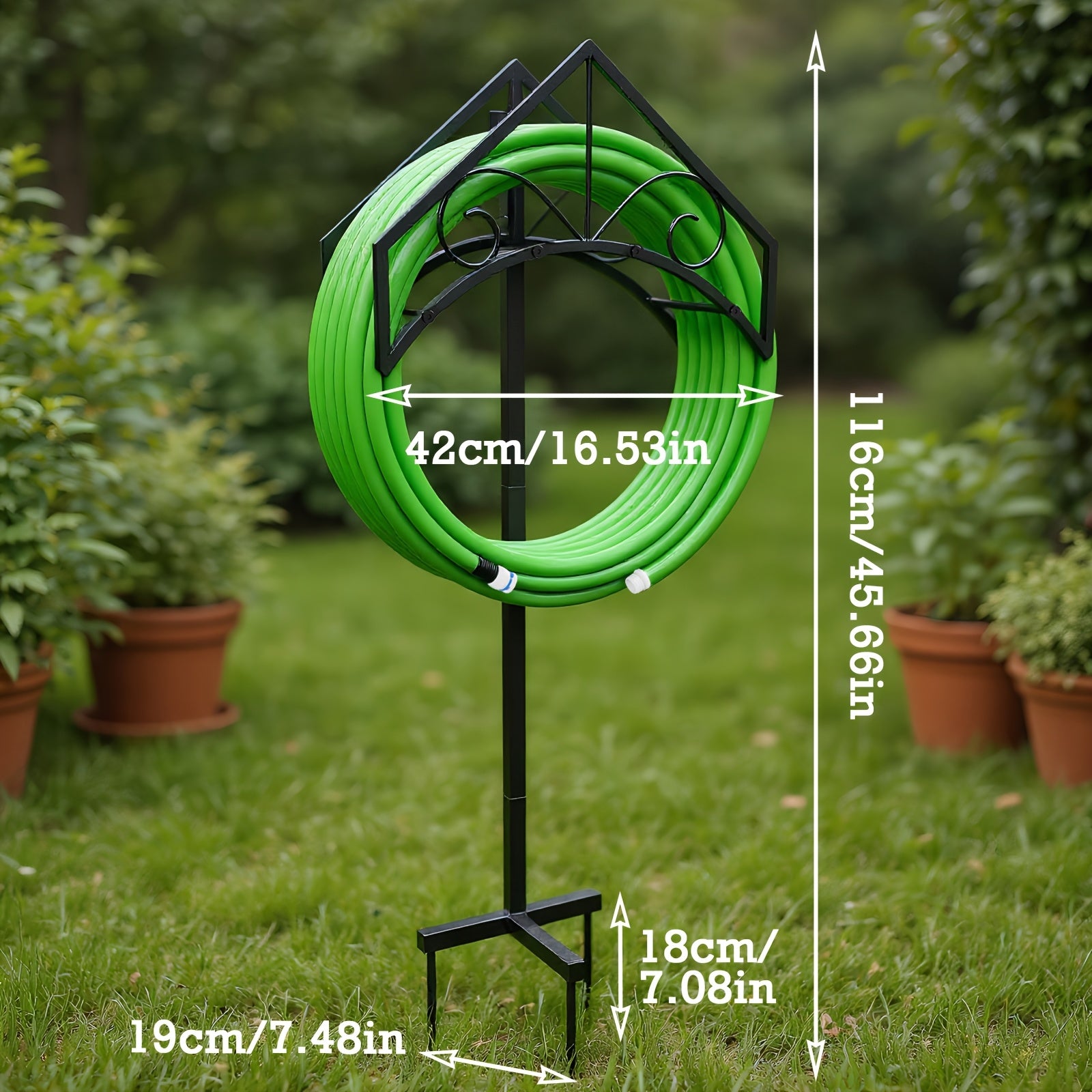 metal garden hose holder outdoor water hose holder hose reel