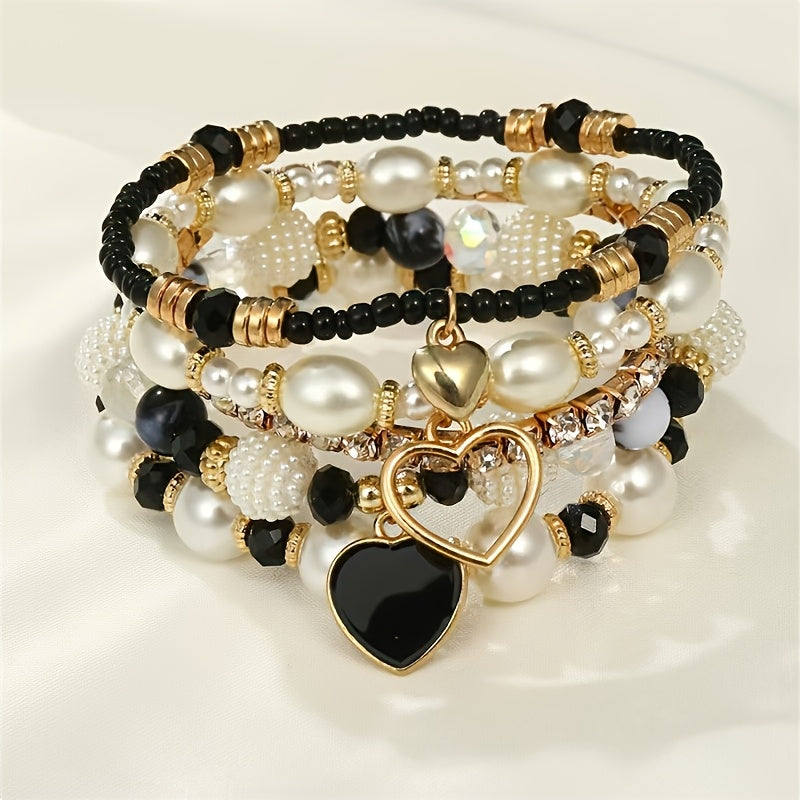 5pcs bracelet   pearl handmade beading bohemian fashion