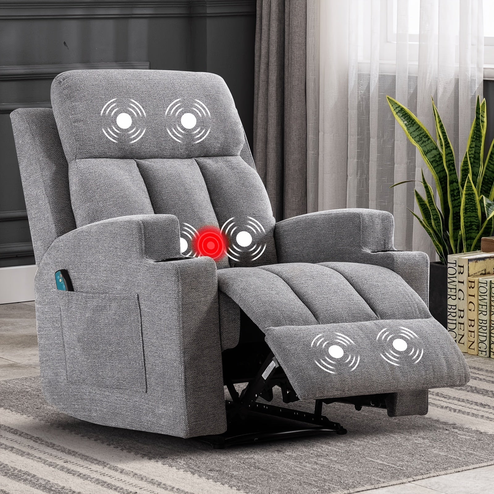 1pc 3pcs manual recliner living room set 1 seater 2 seater 3