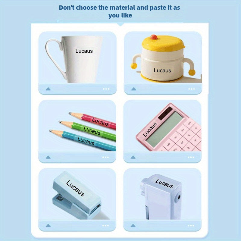 personalized custom transparent name tags waterproof