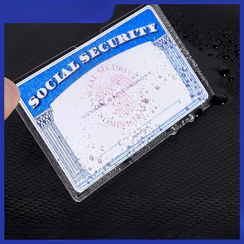 11 transparent durable pvc card protectors suitable