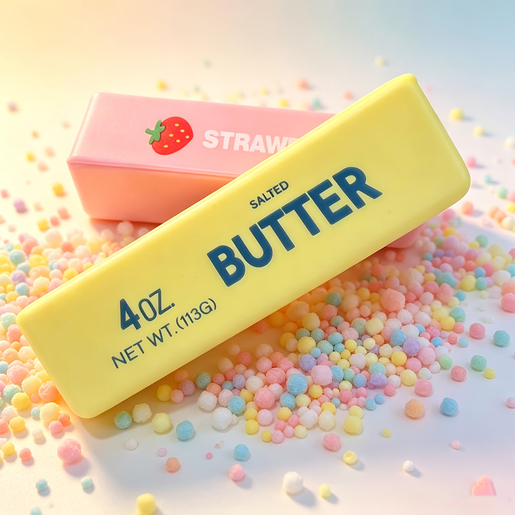 2pcs set yellow pink long rectangular erasers slow rebound