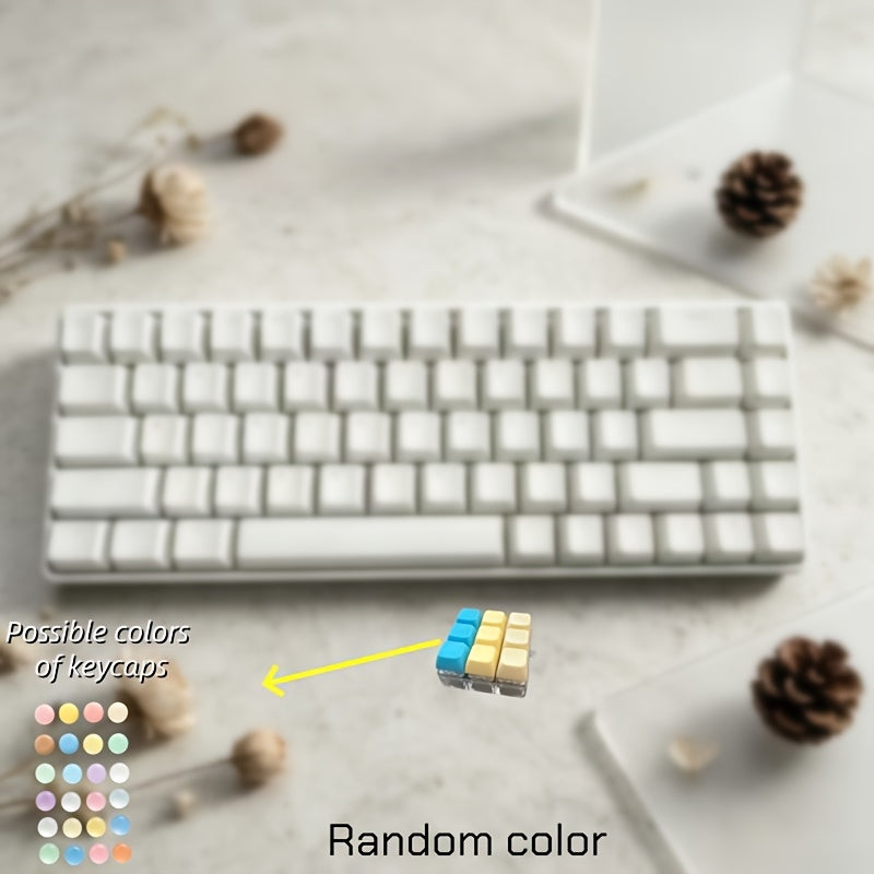 random color 9 key thumb piano keychain compact elegant