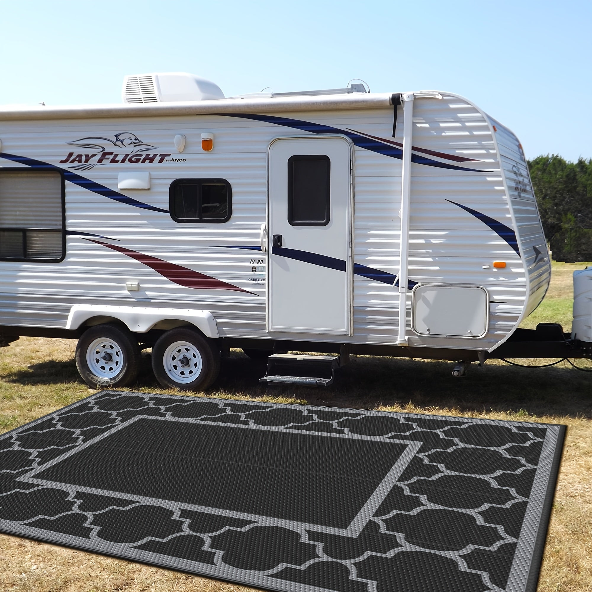 outdoor mat reversible plastic straw camping mat patio deck