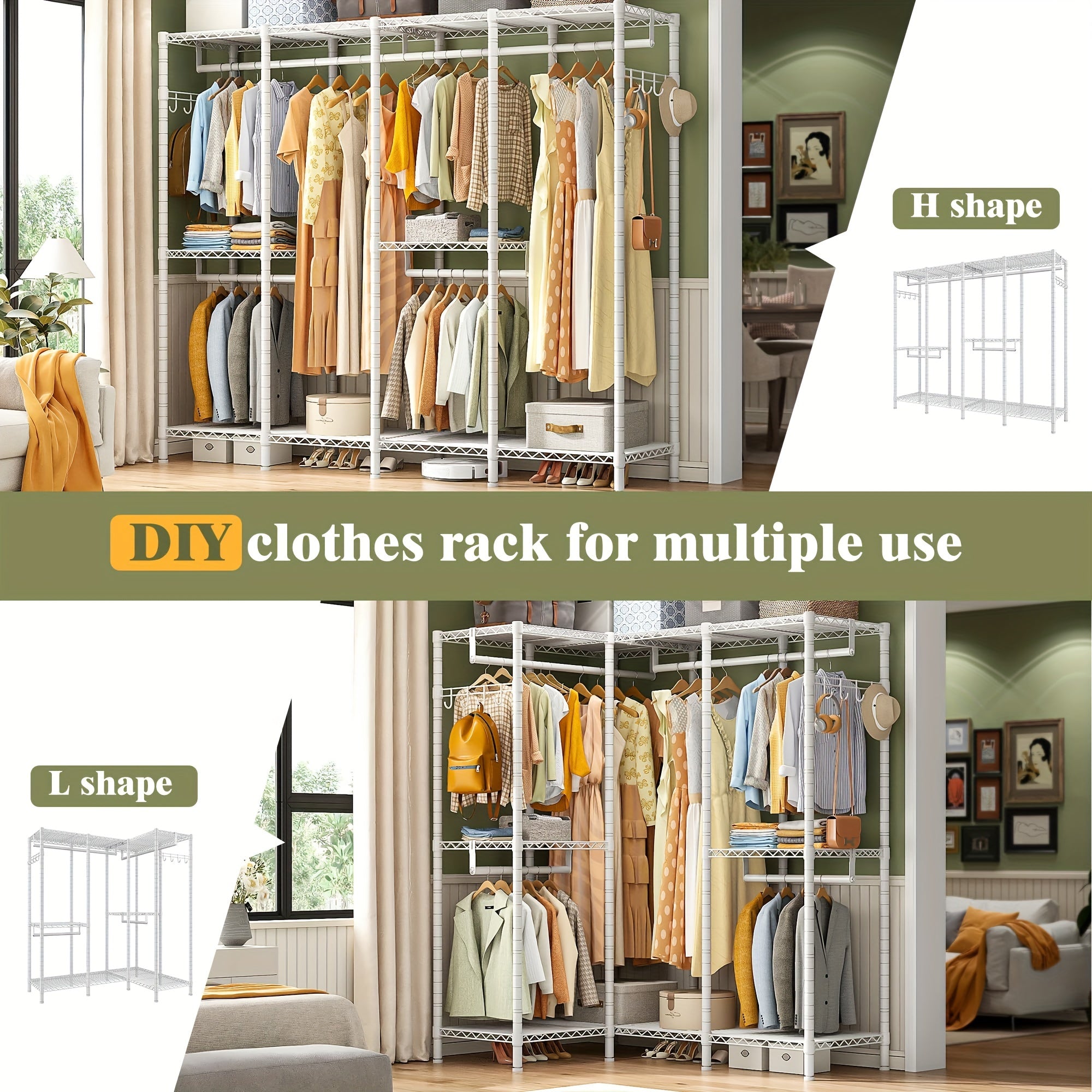 closet organizers storage   wardrobe 3 hanging