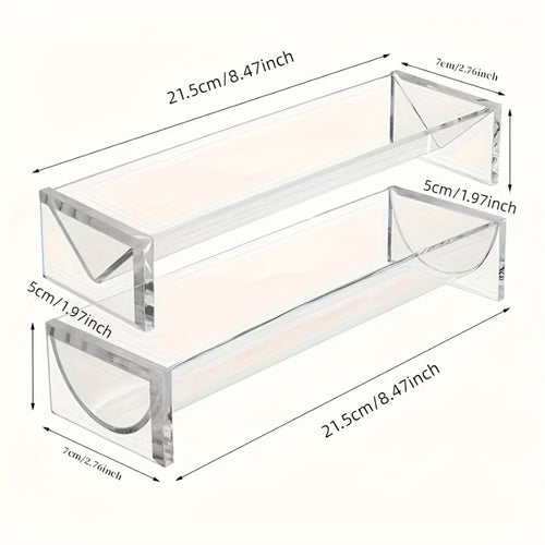 1 2pcs half tray set 2pcs ldq clear acrylic cracker tray