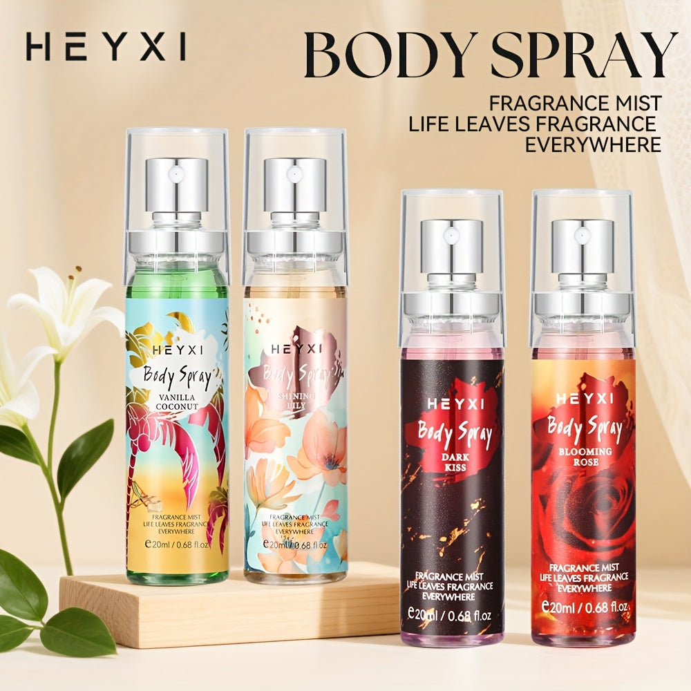 4 kinds scents body fragrance mist floral fragrance
