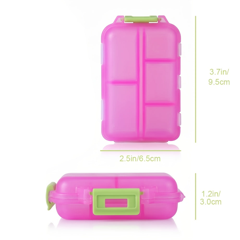 1 pack travel pill organizer 10 compartment pill case