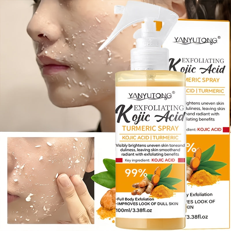 turmeric kojic acid exfoliating spray multi functional spray