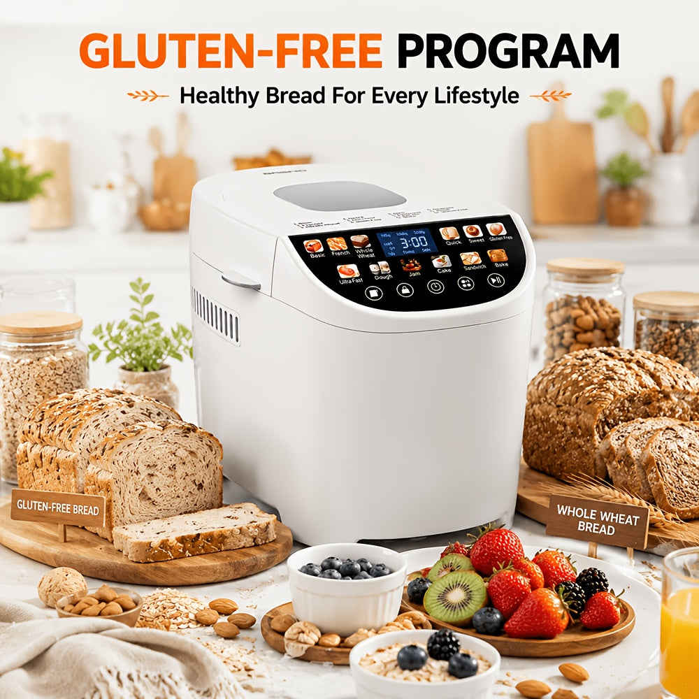 maker 2lb 12 in 1 automatic bread machine color