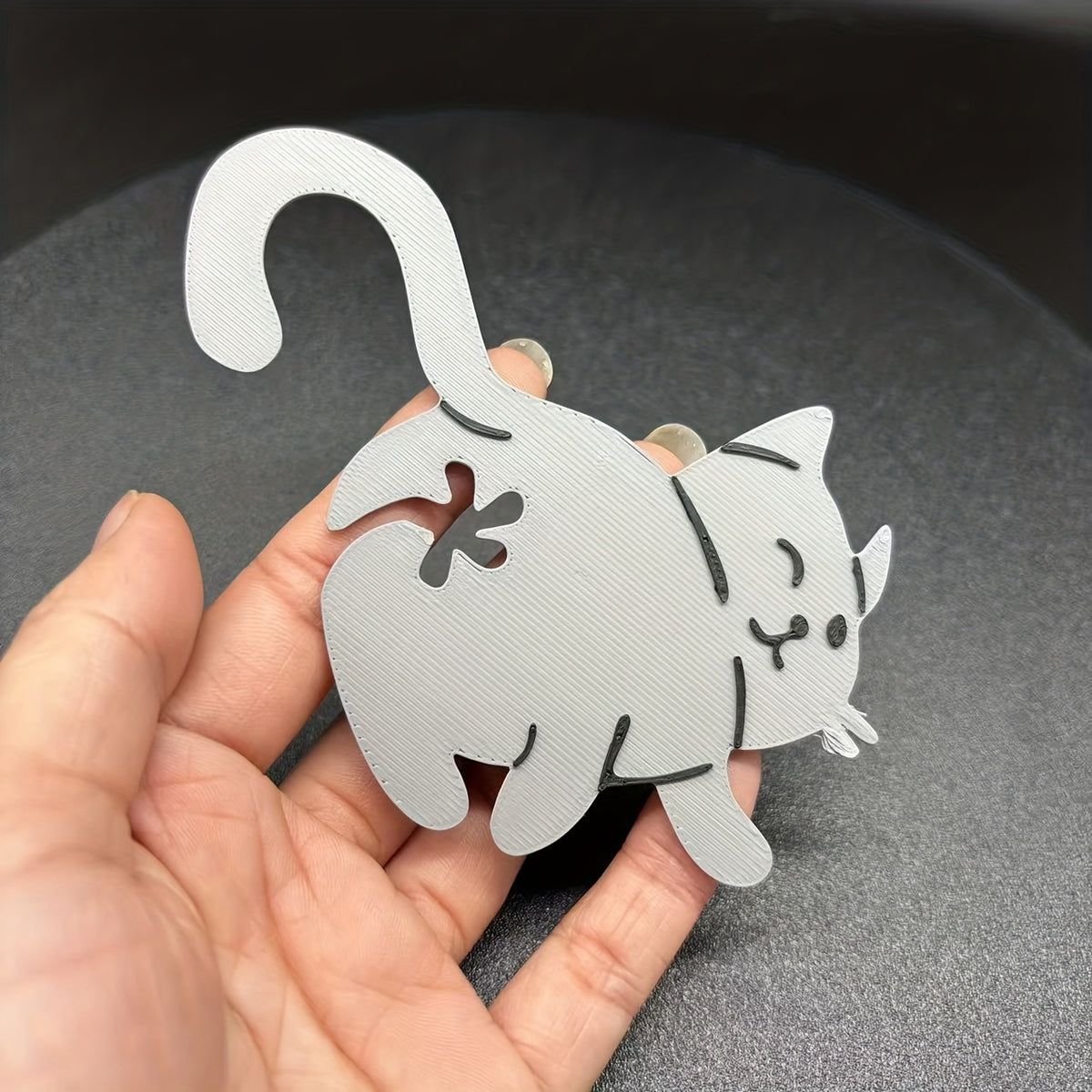 1pc 3d printed cat   bread clip 3d printed