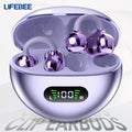 ear clip earbuds sports wireless earphones built in