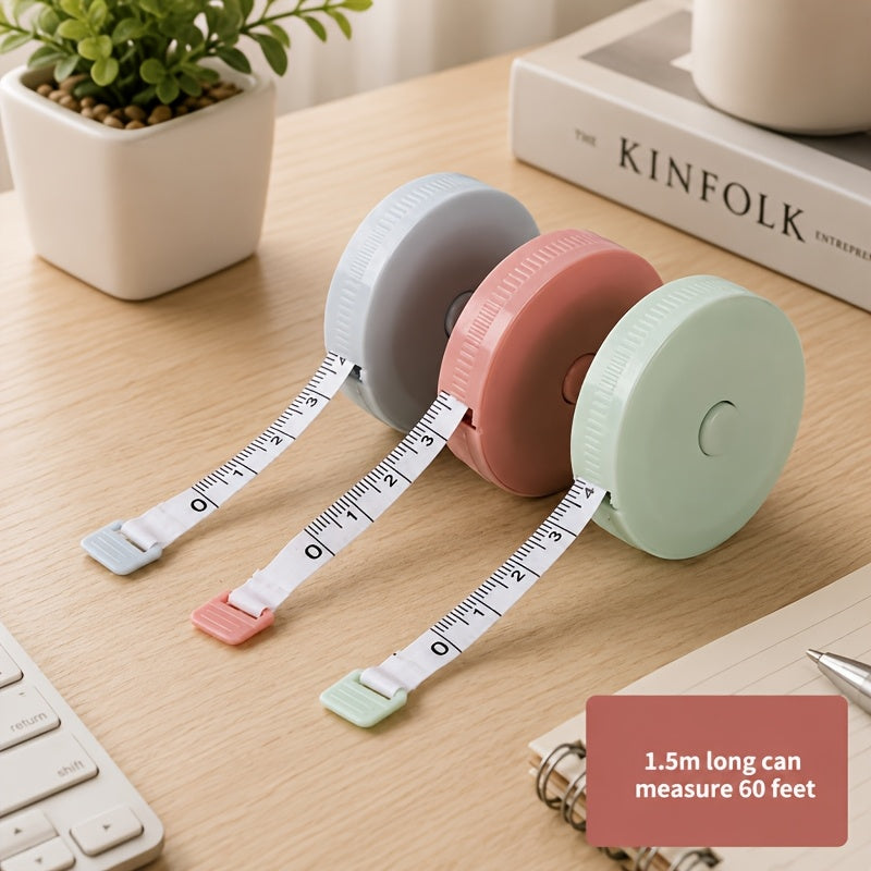 2pcs set automatic retractable tape measure soft ruler iron