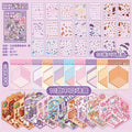 page soft colored cute character sticker book stackable