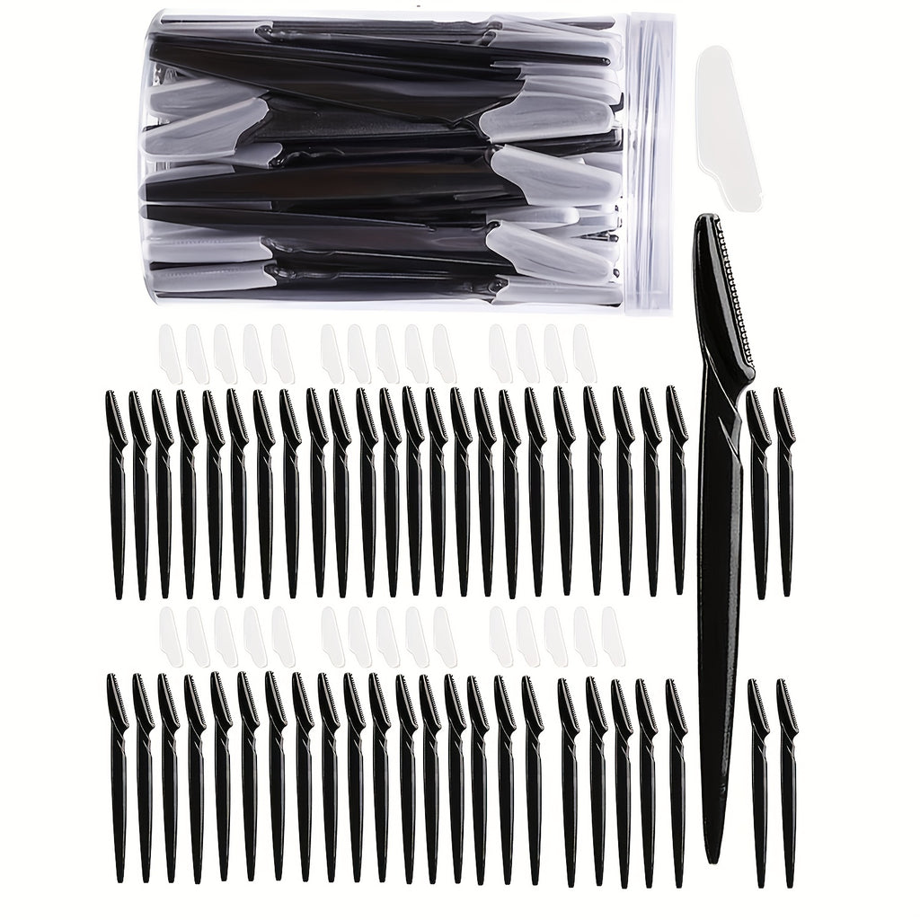 50pcs pack non irritating stainless steel facial razor