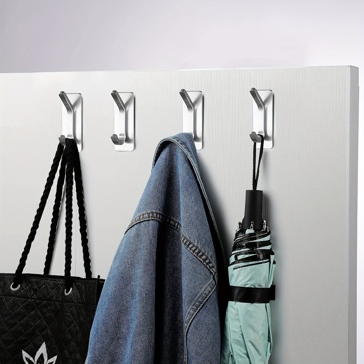 2 4pcs no drilling required   hook clothes towels