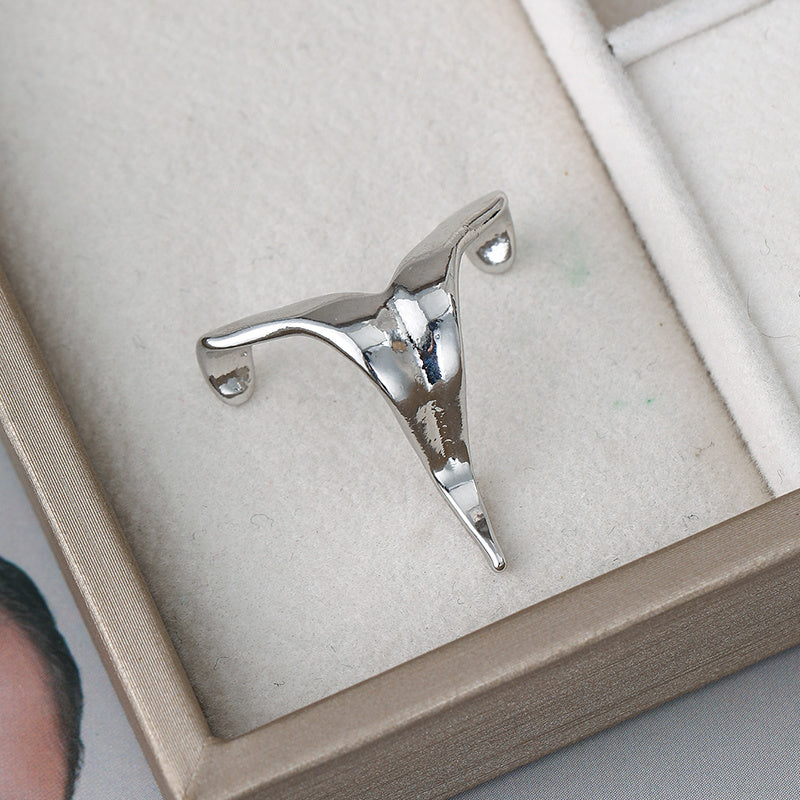 stylish minimalist lip stud a unique y shaped design