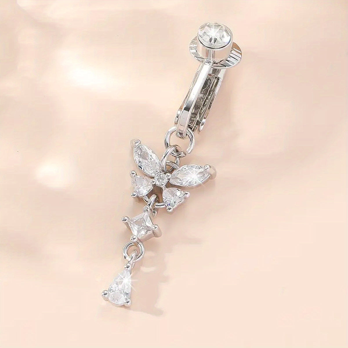 womens   tassel fashion belly button clip no