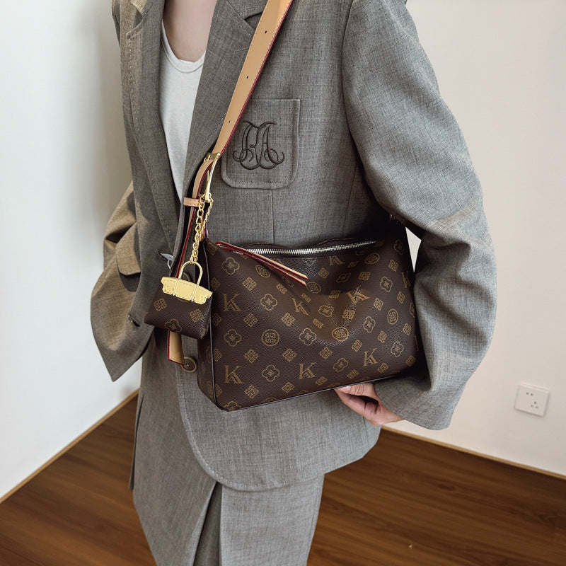 large capacity commuter tote bag new stylish retro underarm