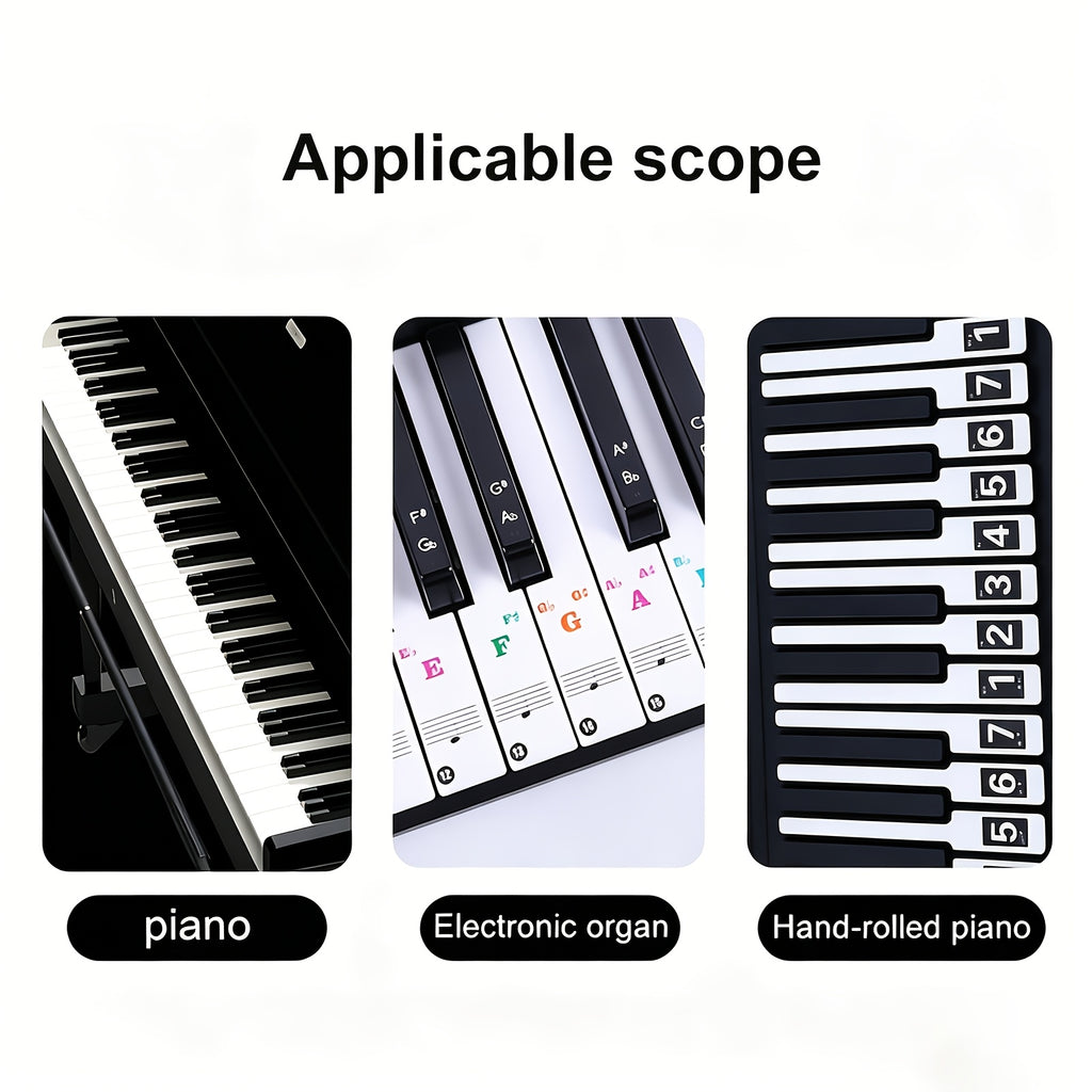 37 49 54 61 88 key piano keyboard stickers removable piano