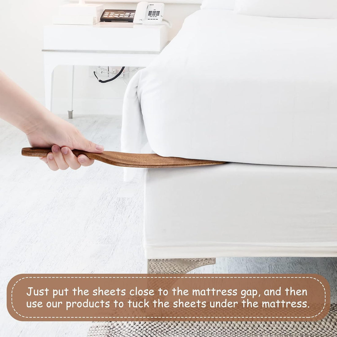 1 2pcs mattress lifter changing bed sheets skirts bed making