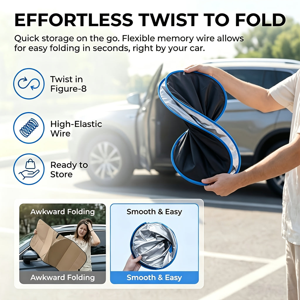 car universal windshield sunshade sunshade storage bag