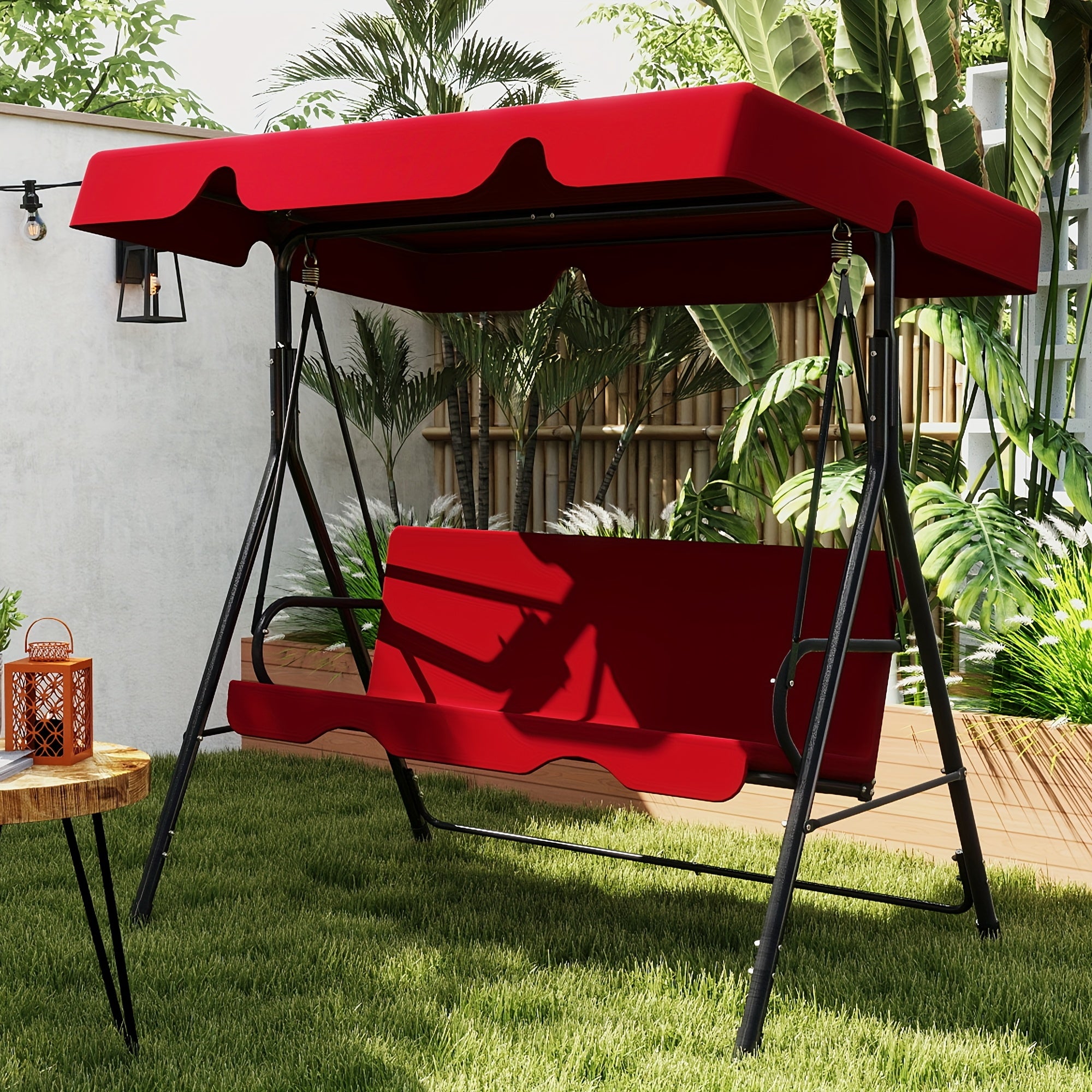 patio swing glider canopy heavy duty stand