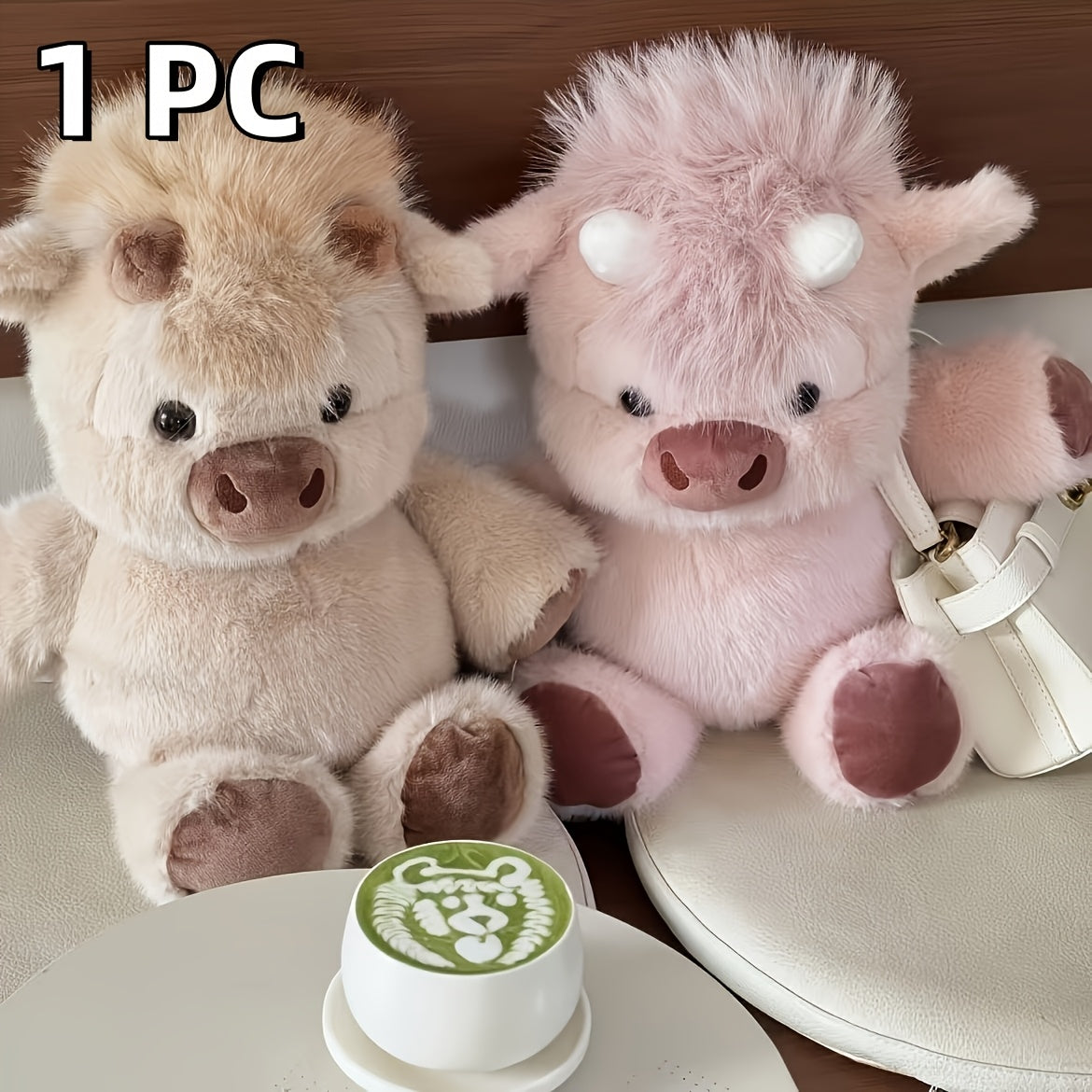 40cm 15 74in kawaii highland cow stuffed animal soft plush
