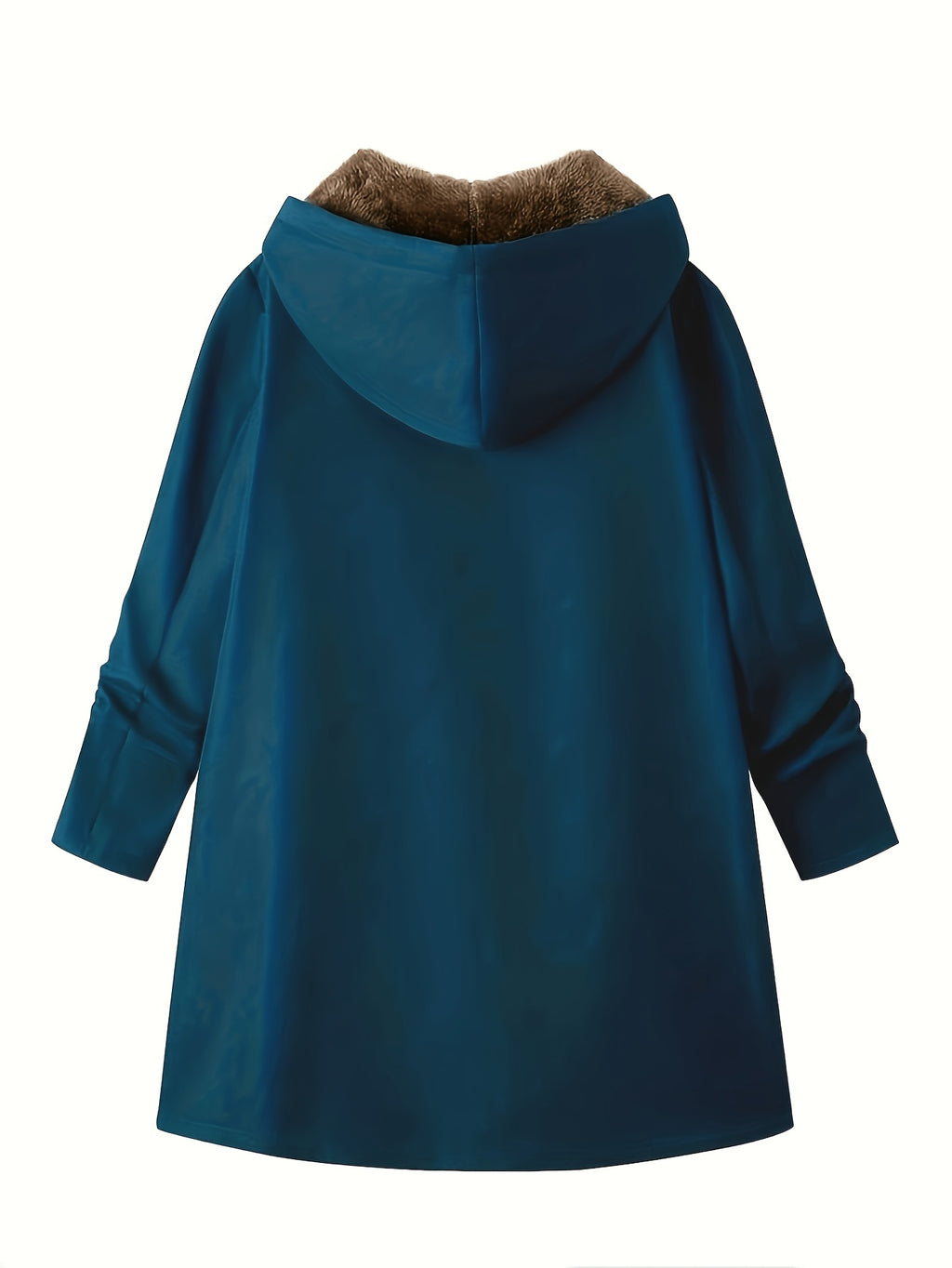 solid color thermal lined hooded jacket autumn