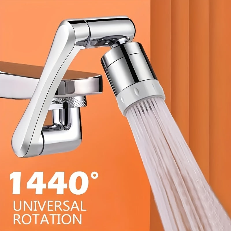 1pc 1440 swivel spray head chrome   abs material smooth