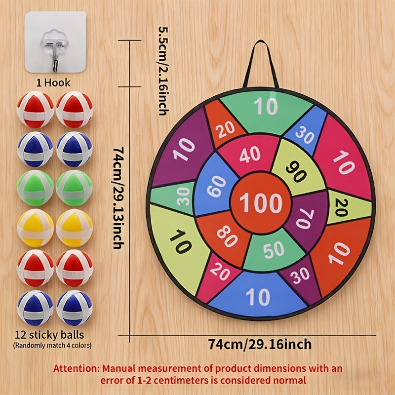 large size foldable   board sticky ball game set 12pcs