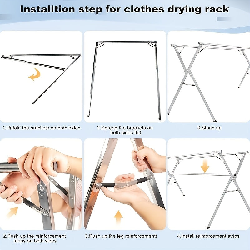 foldable clothes drying rack suitable indoor outdoor use