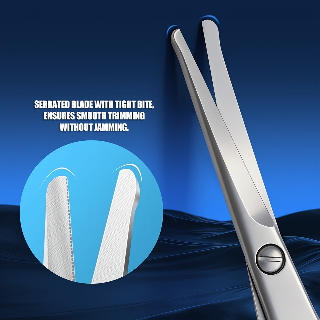 nose hair scissors a stainless steel rounded tip design