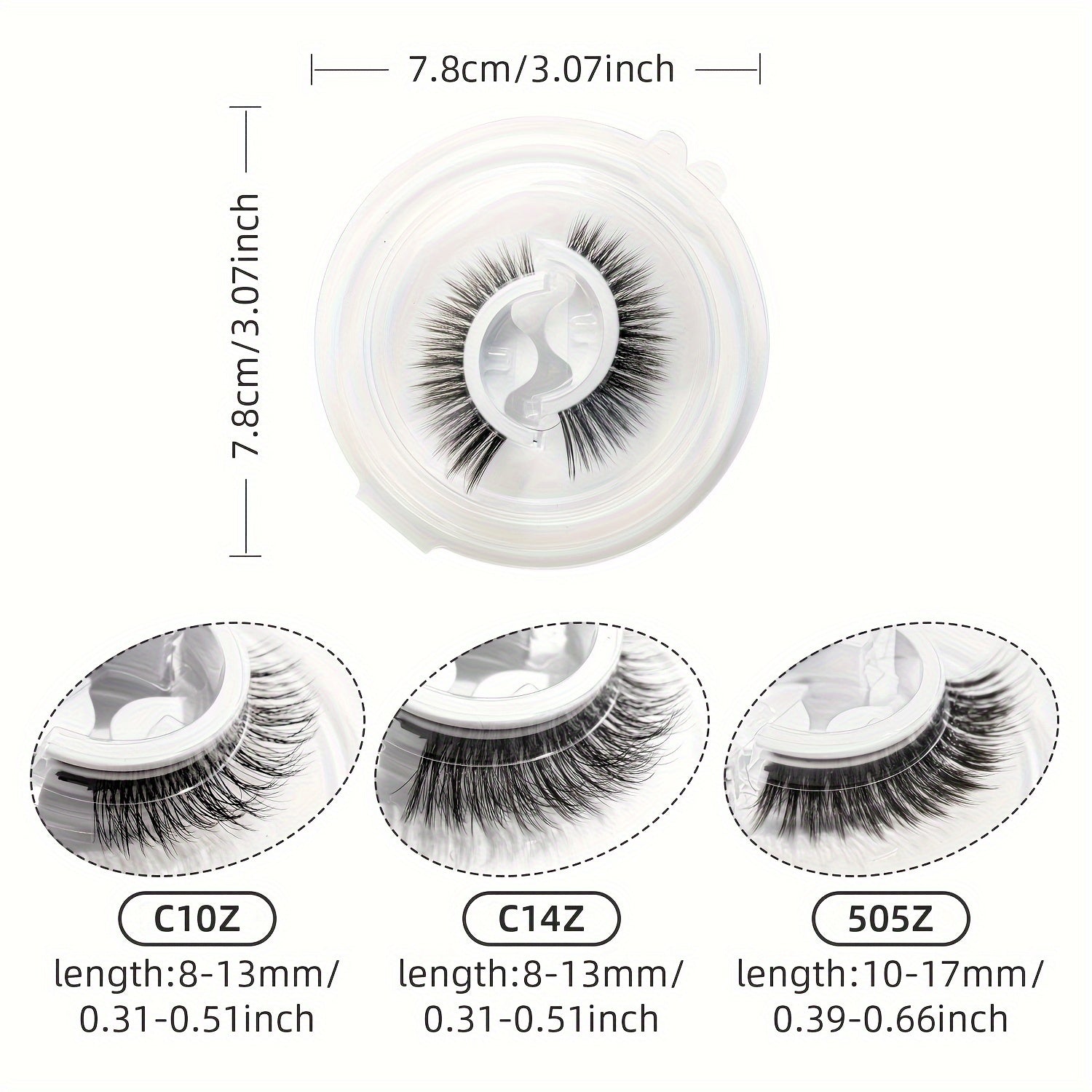 self   false eyelashes 3 pairs set pre   reusable