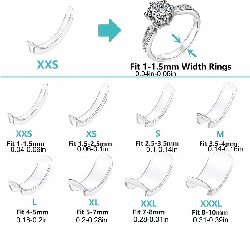 24 40pcs 3sets 5sets 8 sizes   ring sizer anti