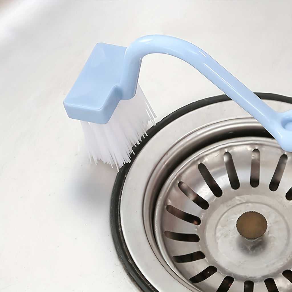 1pc blue v shaped toilet brush innovative s shaped curved