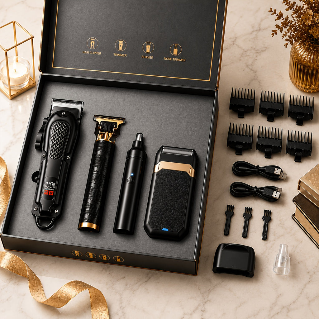 rechargeable electric grooming kit   an lcd battery