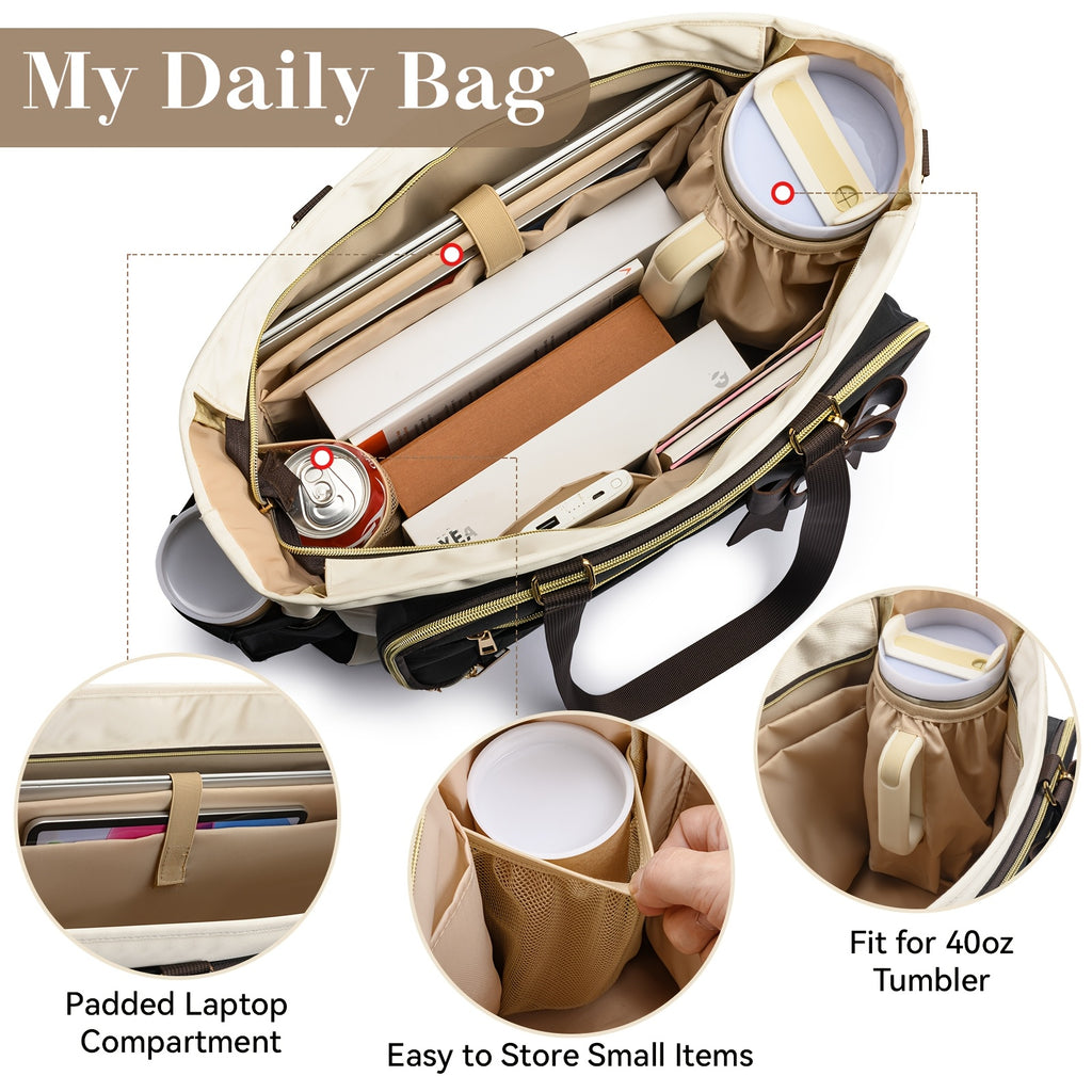 women tsa   laptop tote bag compatible