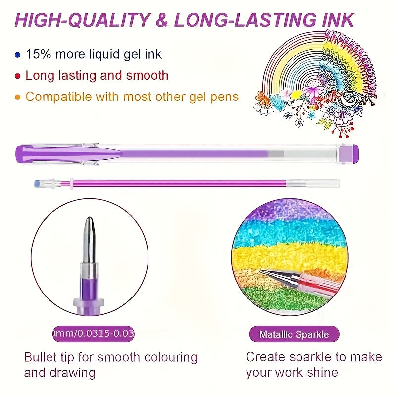 colorful gel pen set 160 colorful gel pen set 80 gel pens 80