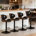 set 2 4 6 swivel bar stools footrest features