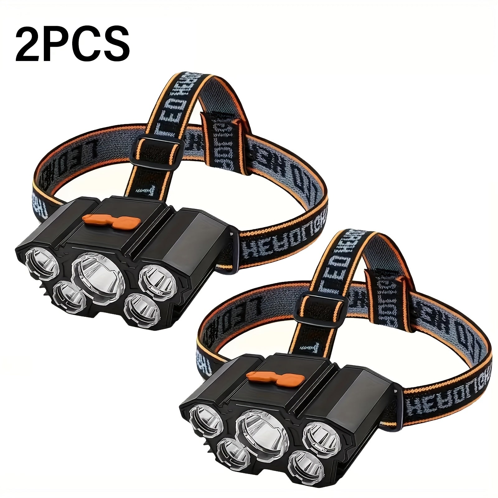 2pcs rechargeable headlamps 5   led headlamps